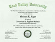 Utah Valley University Associate Degree